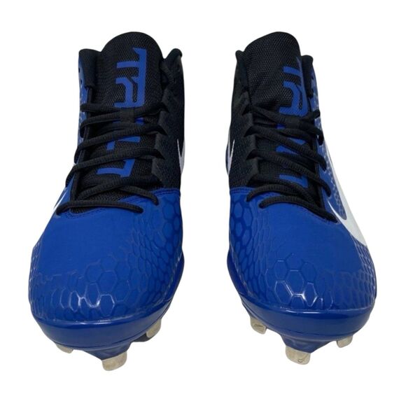 Nike Cleats Men's 12 Blue Baseball Force Zoom Trout 5 Pro White AH3372-401 Meta - Picture 2 of 9